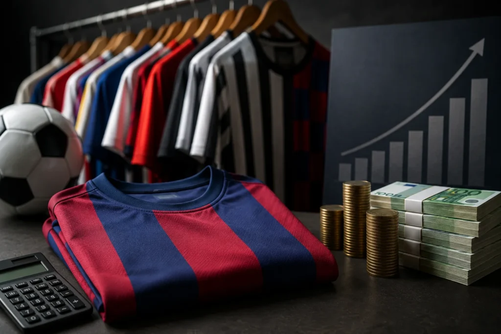 negocio de la camiseta de fútbol
