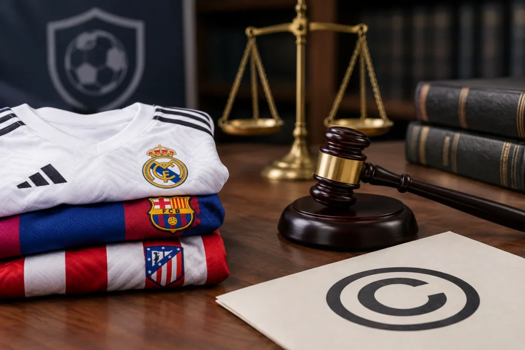 propiedad intelectual camisetas de fútbol